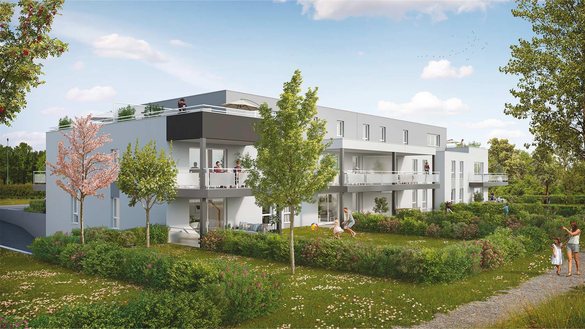 Concept Immobilier - Les Jardin du Soleil - Appartements neufs à Saint-Julien-lès-Metz - Vue extérieure